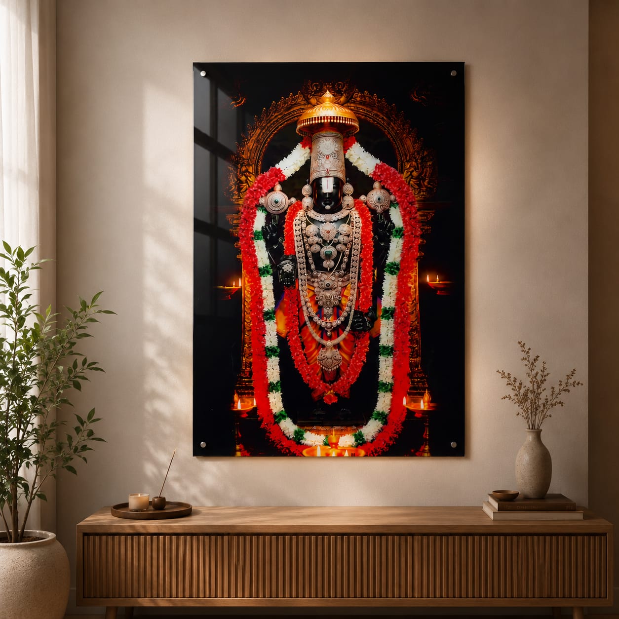 Premium Lord Venkateswara UV Acrylic Wall Art