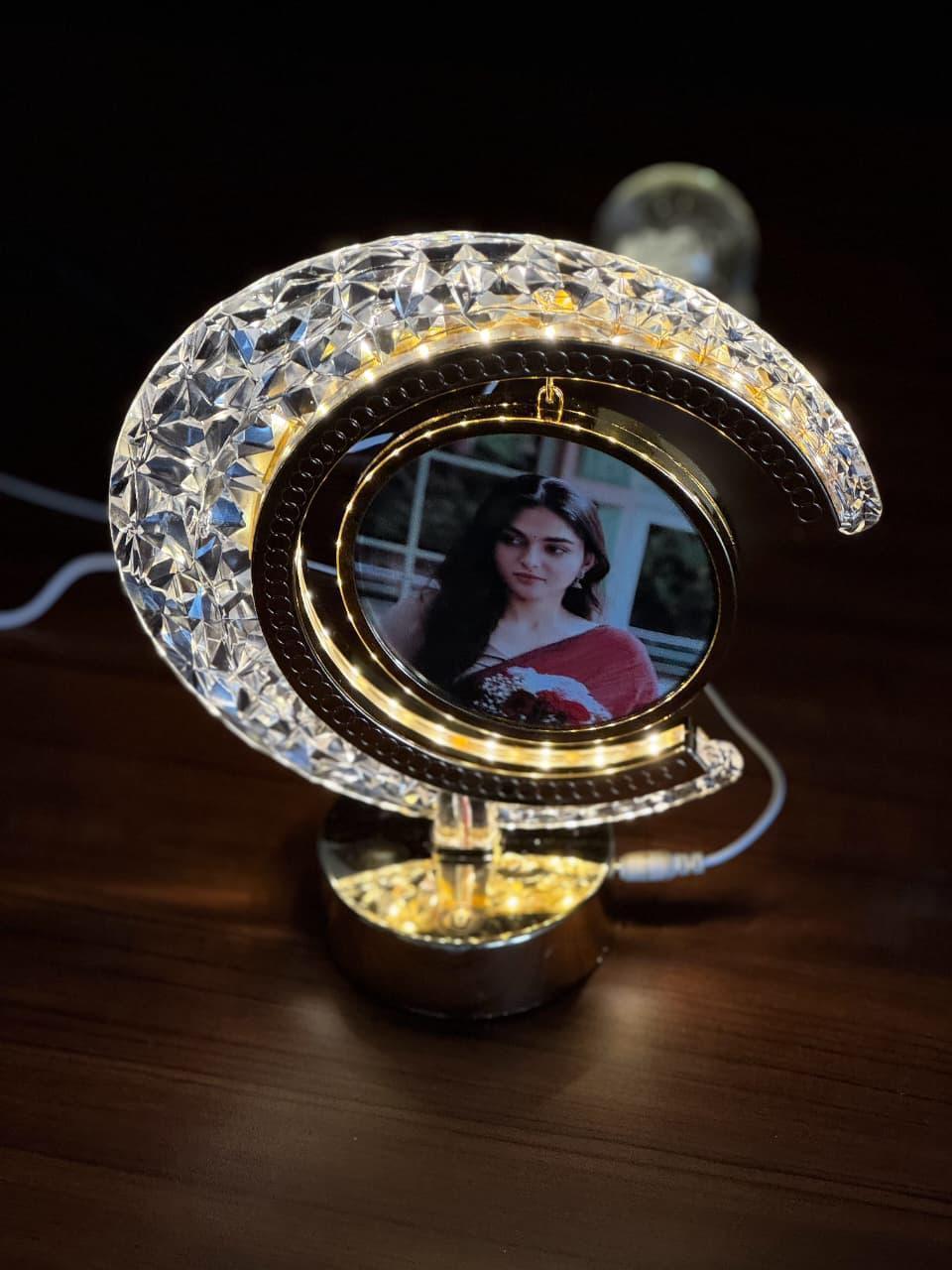 Half moon round lamp mirror - Photo frames