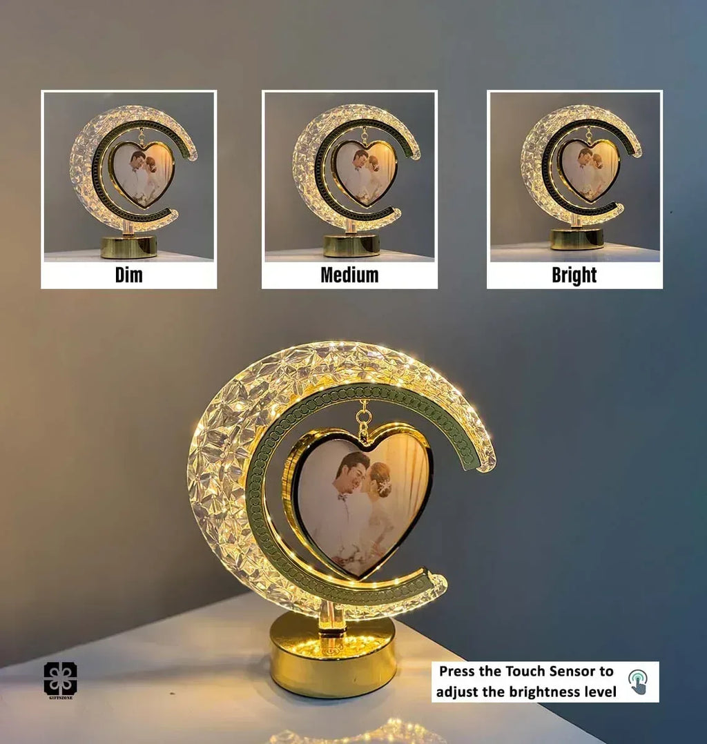 Half moon round lamp mirror - Photo frames