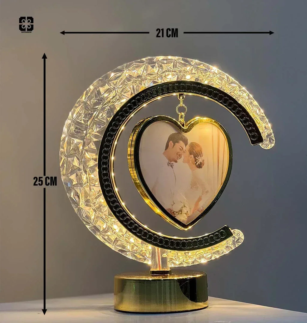 Half moon round lamp mirror - Photo frames