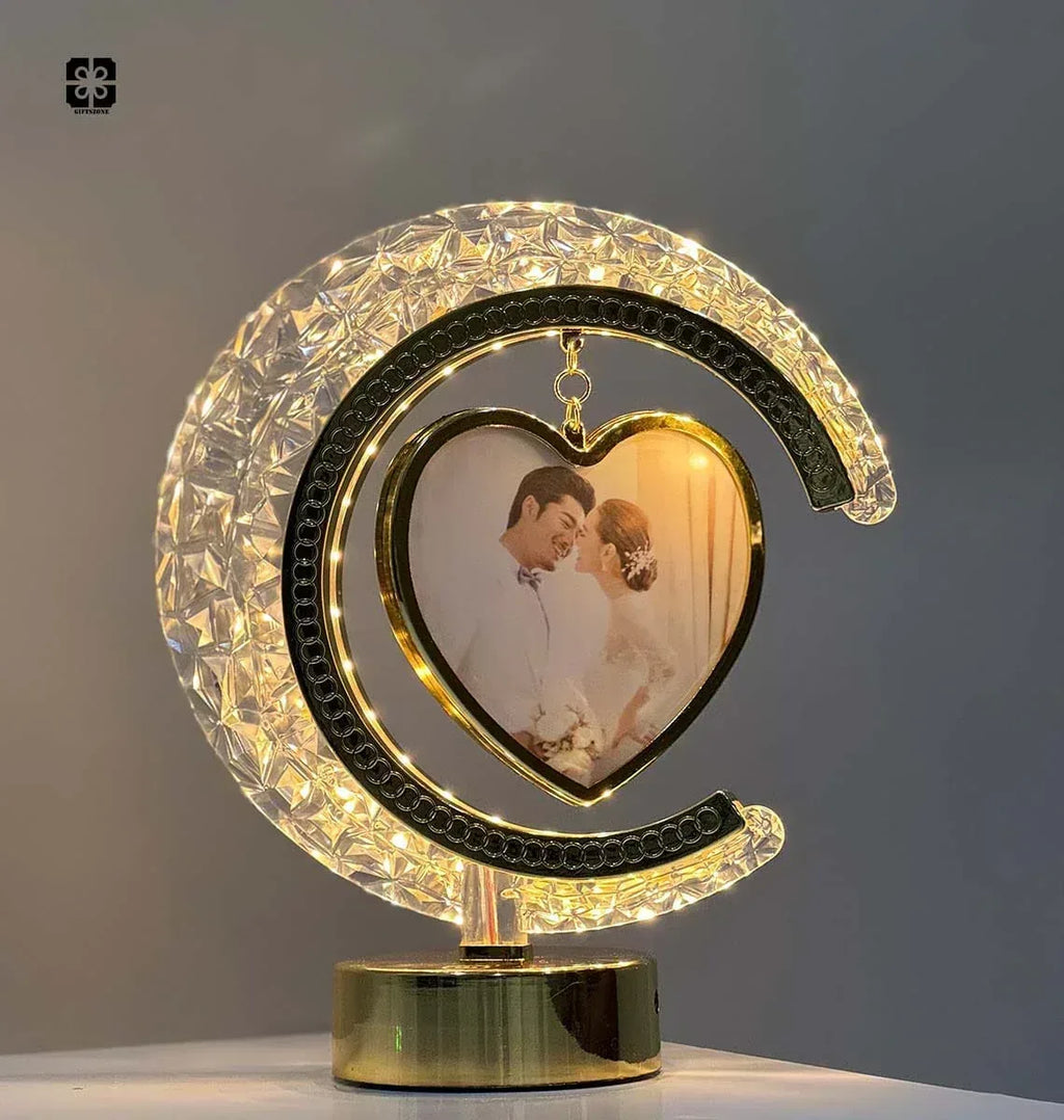 Half moon heart lamp mirror - Photo frames
