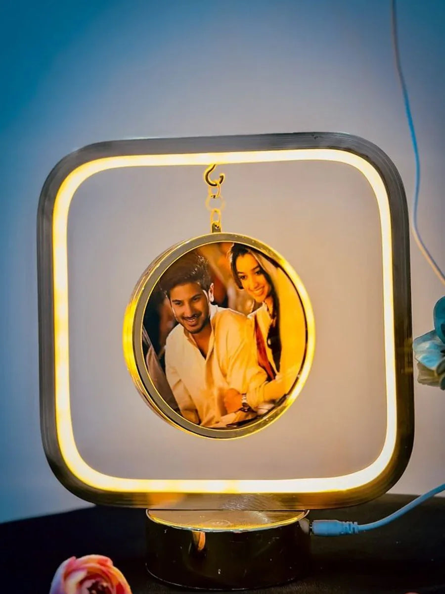 Square round lamp mirror - Photo frames