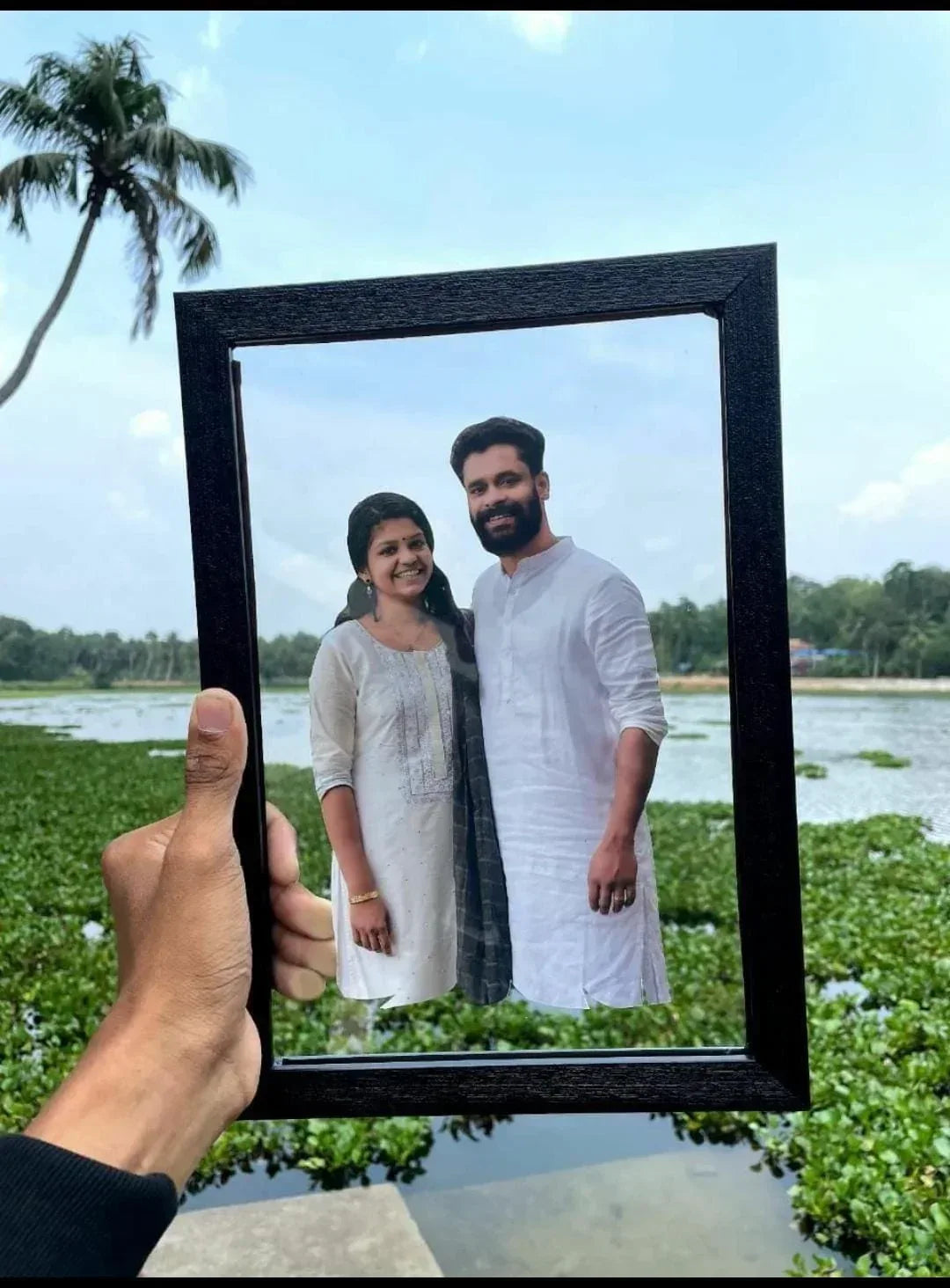 Glass frame with single photo - Photo frames