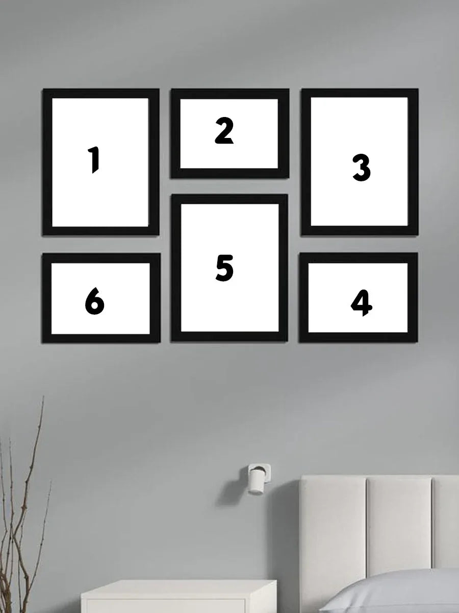 6 wall frame set - Photo frames