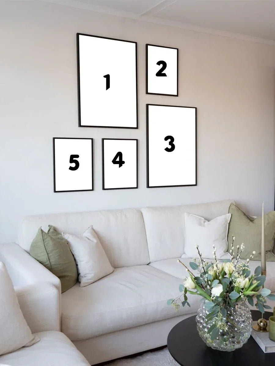 5 wall frame set - Photo frames