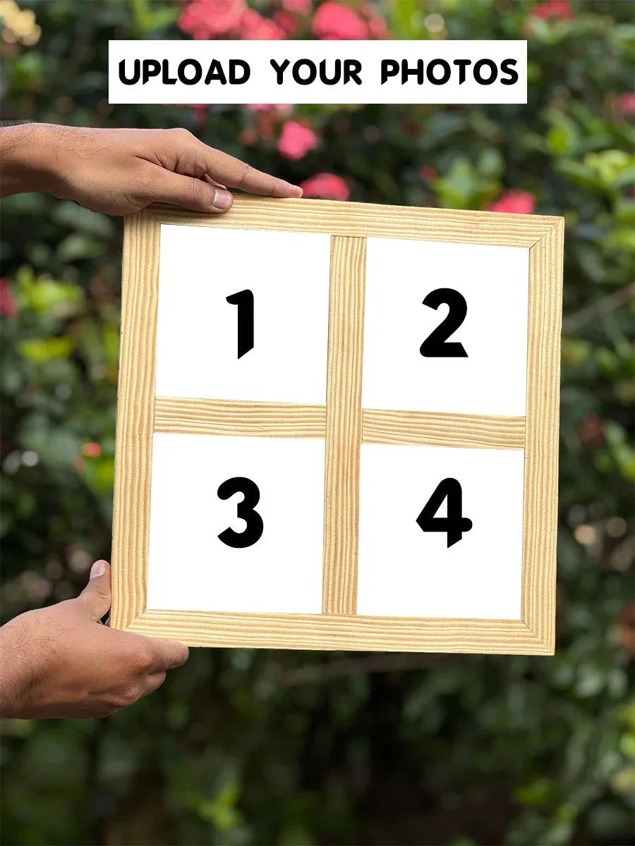 Wooden 4 frame set - Photo frames