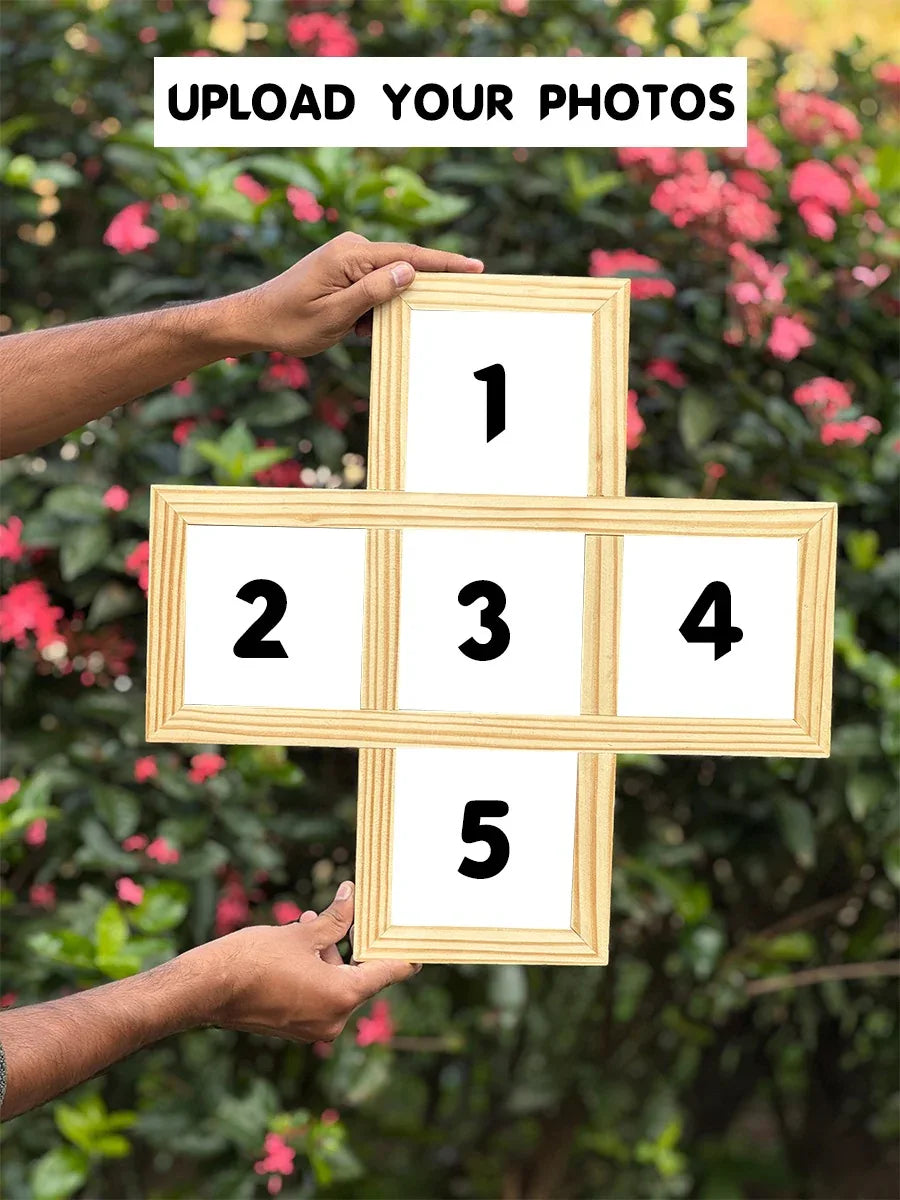 Wooden 5 frame set - Photo frames