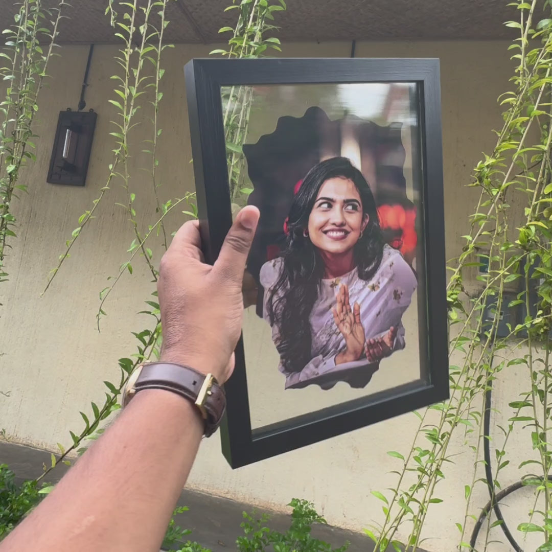 Single Glass Photo Frame - Personalized Picture Display